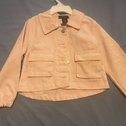 2t Light Pink Bebe Button Up Jacket 