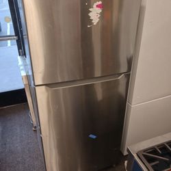 Insignia Stainless Steel Top Mount Fridge! 