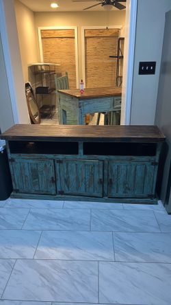 Distressed TV Stand