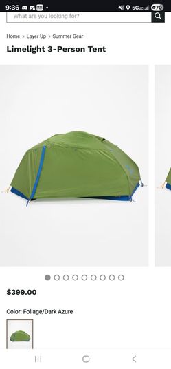 Marmot Limelight 3-Person Camping Tent