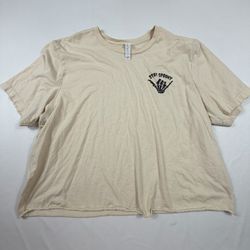Bella+Canvas Stay Spooky Graphic T-Shirt 2XL Beige Cotton