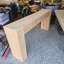 Console Table Alder Wood 72 In. 