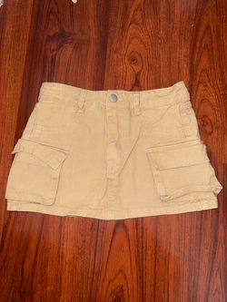 Tan cargo skirt