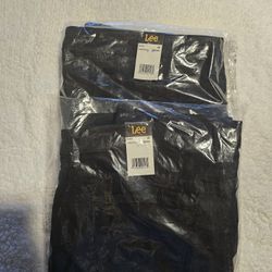 Lee Denim Black Pants Size 16 and Size 18 NEW