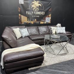 Sectional/couch/sofa, Brand: Italsofa, Size: 120x83, Leather, Delivery Available  🚚 