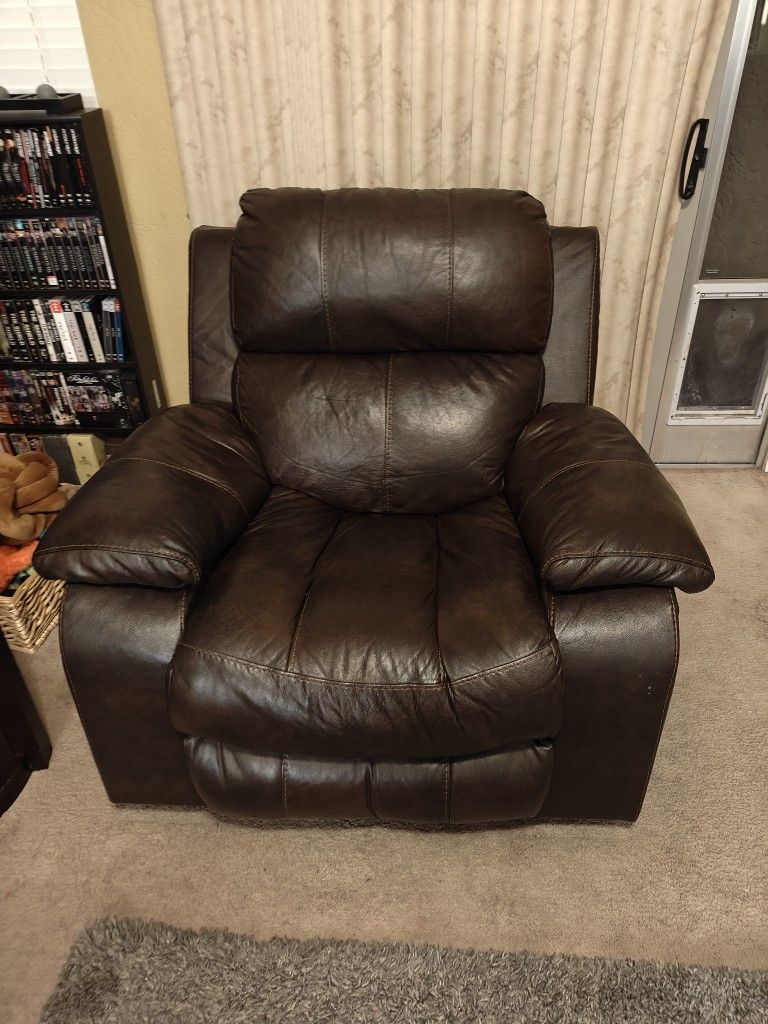 Leather Rocker Recliner
