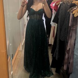 Green Sparkly Prom/formal Dress