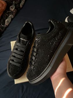 Alexander McQueen black all diamond