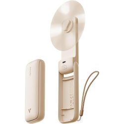 Aecooly Slim Portable Fan, Thin Handheld Fan, USB Rechargeable Mini Personal [24H Max Cooling Time], Battery Powered Small Foldable Pocket for Travel,