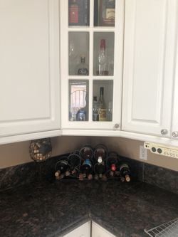 Wine counter rack