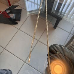 14k gold cuban necklace for sale.  