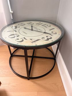 Whole House Worlds Clock End Table