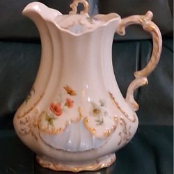 Hand Painted Antique Teapot 