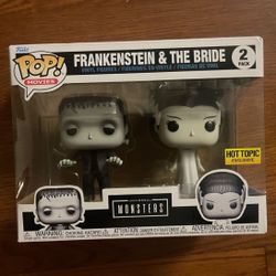 New Frankenstein and bride of Frankenstein Funko Pop Set