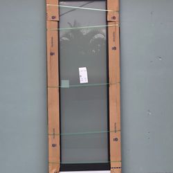 New PGT 37 X 96 High Impact Single Aluminum French Door Low E / Privacy Glass 