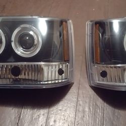 Halo Projector Headlights Black Halo Led Like New