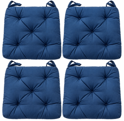 Chair Cushions – Set of 4 – Navy Blue - Like New