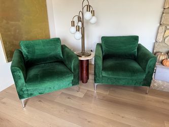Green Velvet Chairs