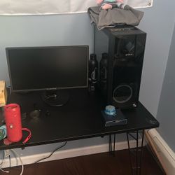 Gaming Pc Monitor Desk And Chair Combo 