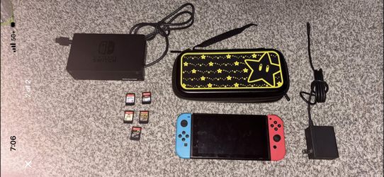 Nintendo Switch And 5 Games 300$
