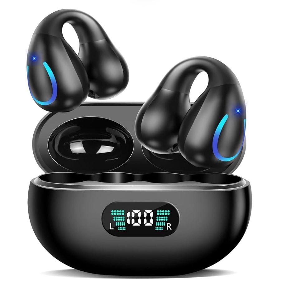 AI Translation Earbuds Real Time 144 Languages Clip On Earbuds Translator Headphones Audifonos Traductores Inglés Español Bluetooth 60H Playtime Headp