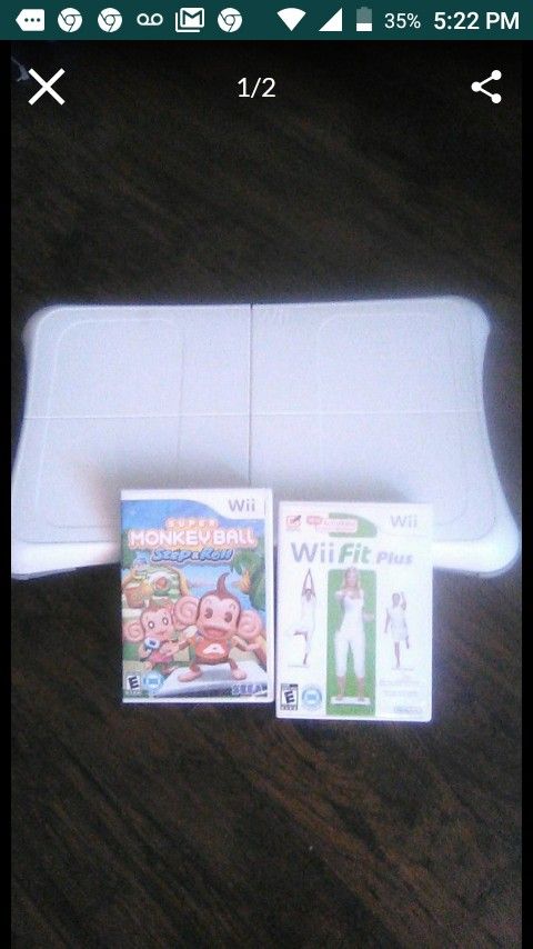 Wii Balance board +2games