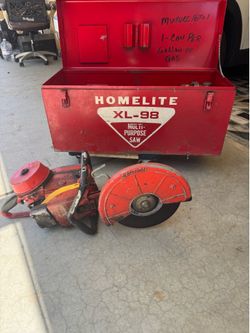 Concrete cutter, 5500 RPM petrol powered handled cement, wet, dry masonry ￼