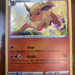 Pokemon Flareon SWSH041 LP/NM Black Star Promo Cosmos Holo Foil SWSH 041 NM/M 🔥