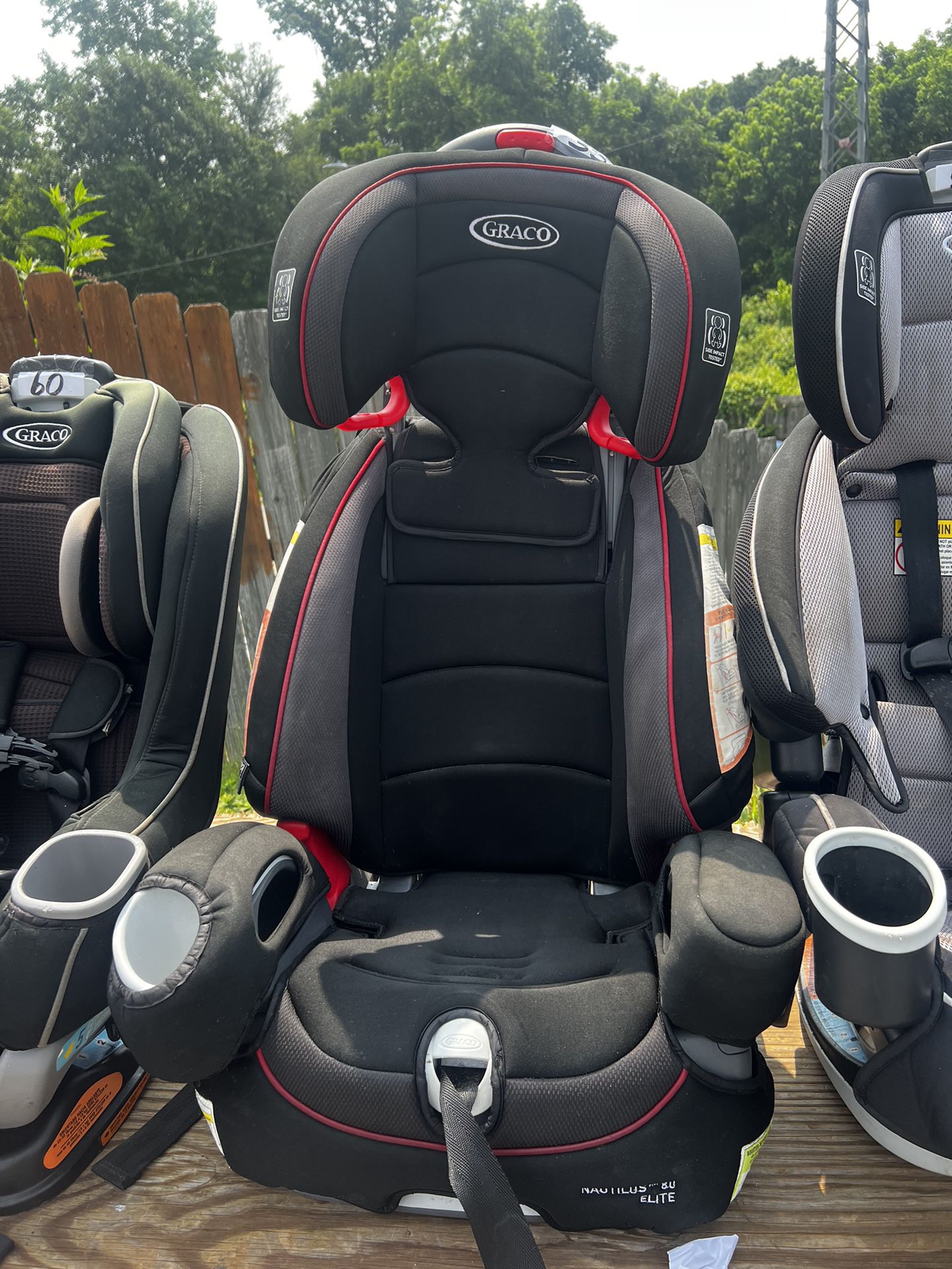 Black Graco Level 2 Booster Seat