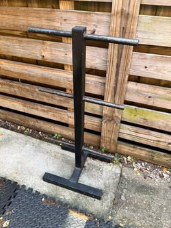 heavy-duty vertical weight plate tree west Kendall area pick up only