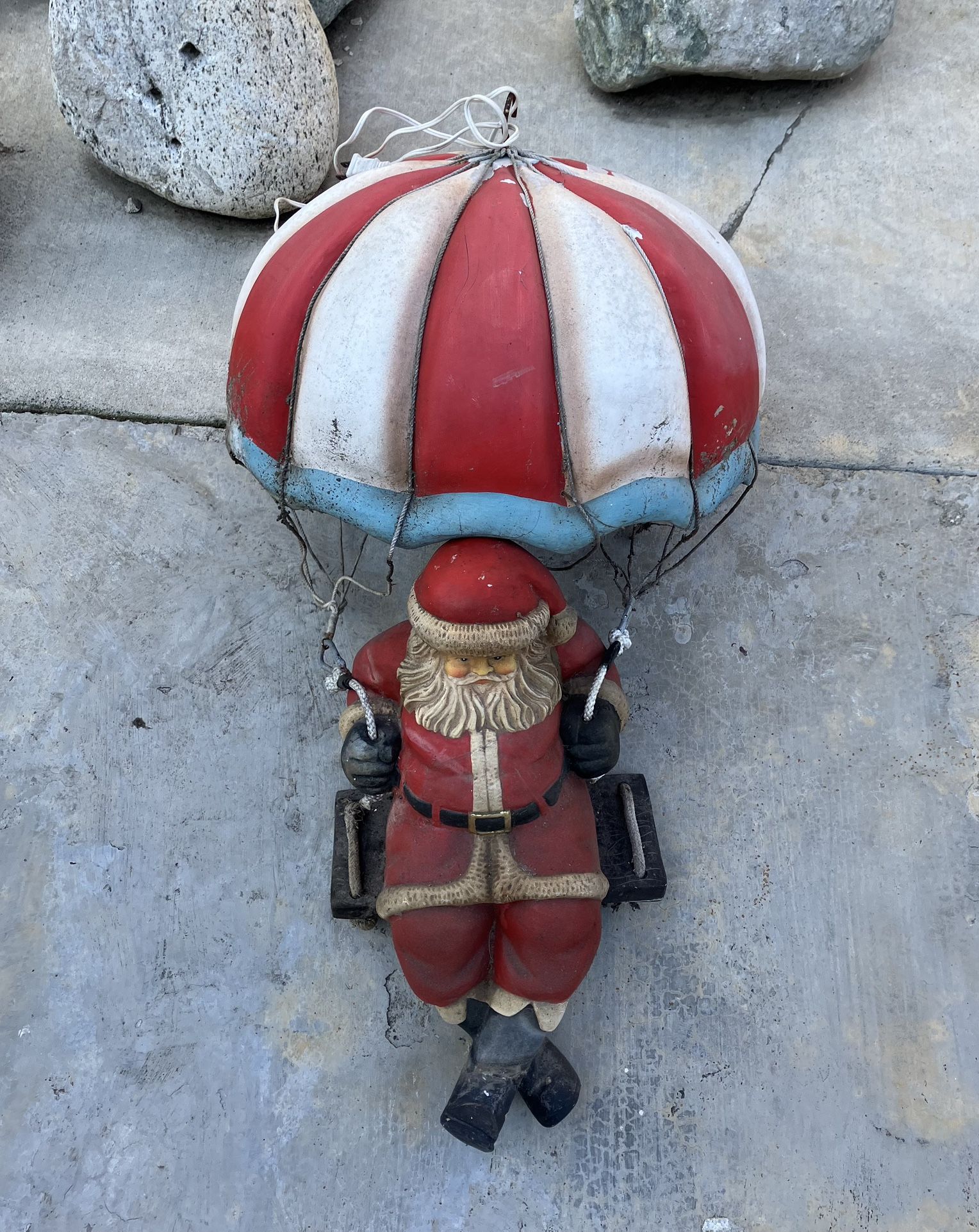 Vintage Santa Claus Parachute Decor