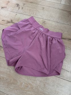 Alo Yoga Running Shorts Mauve Pink – Size S