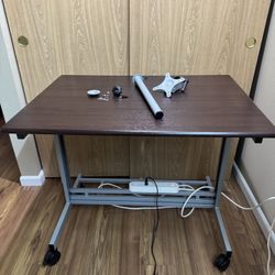 Modular Desk on Wheels w Monitor stand