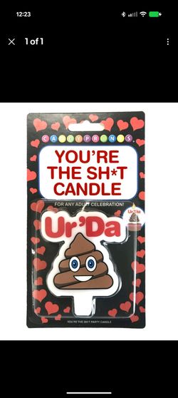 New - You're The Sh*t Candle - birthday, party, celebration, work, business