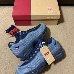 NEW Nike X Levi’s Air Max 95 OG Big Bubble Obsidian/Gym Red (2025) Size 12