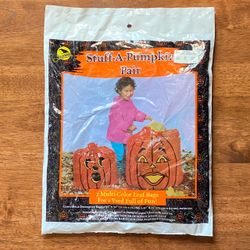 New Vintage SunHill Stuff-A-Pumpkin Pair Halloween Leaf Bags