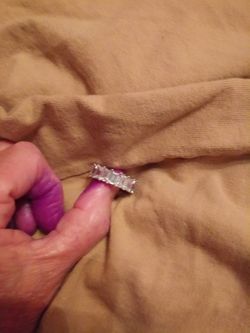 Emerald cut CZ band ring Size 6