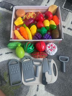 Pretend velcro food