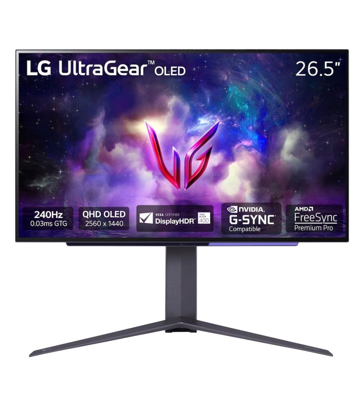 Gaming 2K Monitor LG- UltraGear 27" OLED QHD 240Hz 0.03ms