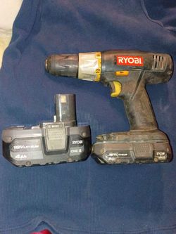 Ryobi drill ,with extra batterie