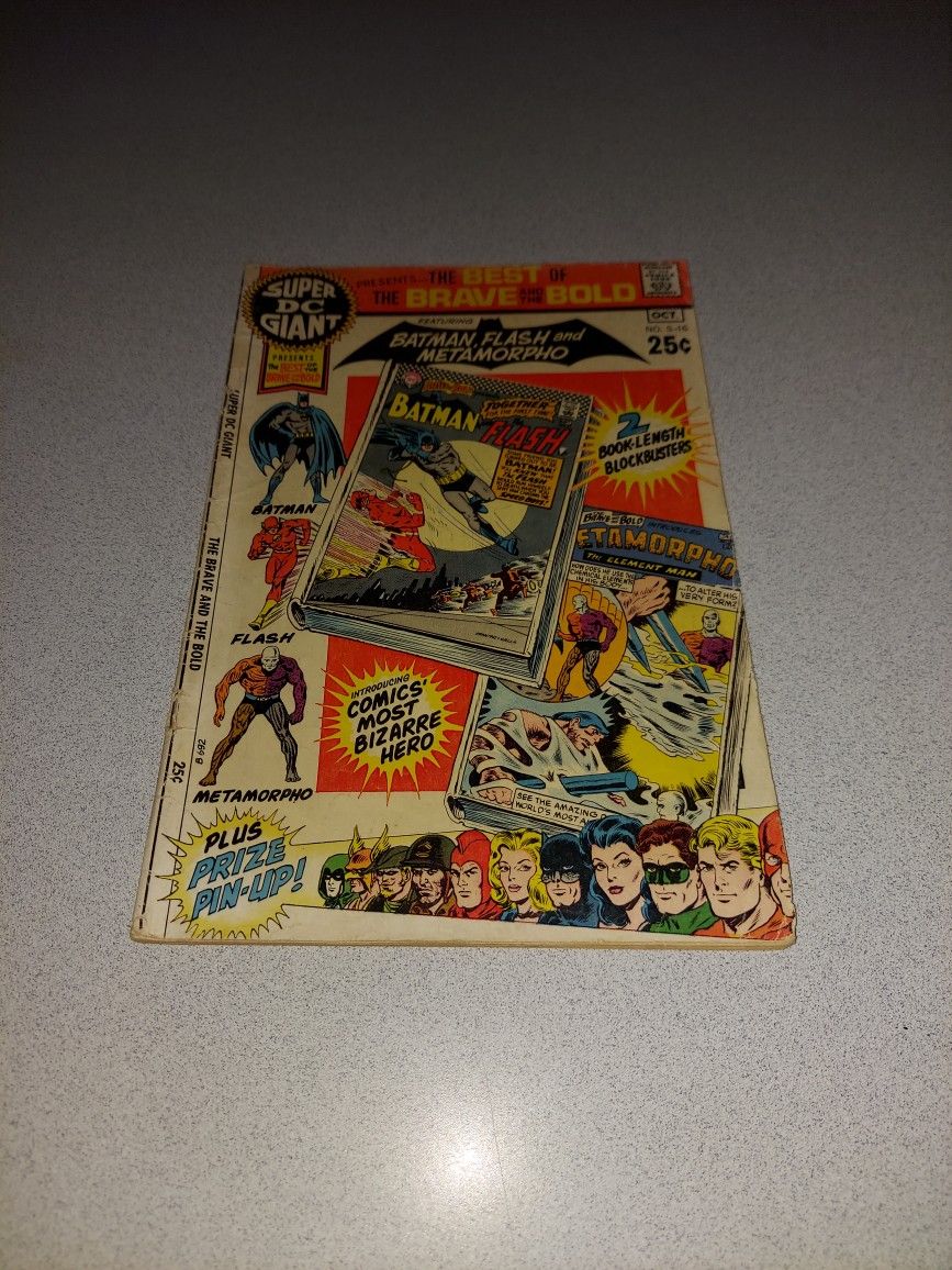 VINTAGE 1970 THE BEST OF THE BRAVE AND THE BOLD S-16 COMIC