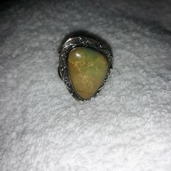 Jay King Green Turquoise Sz 9 Ring Stamped. 