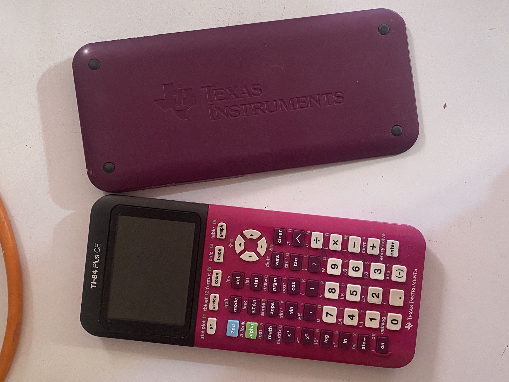 TI-84 PLUS CE CALCULATOR TEXAS INSTRUMENTS BEST MATH CRUNCHER OUT THERE NEW BARELY USED PINK ABLE TO BE MODDED hard to find colorway graphing school