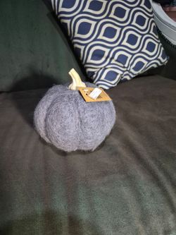 Decorative Felt Pumpkin with Stem