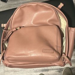 Skip Hop Leather Diaper Bag