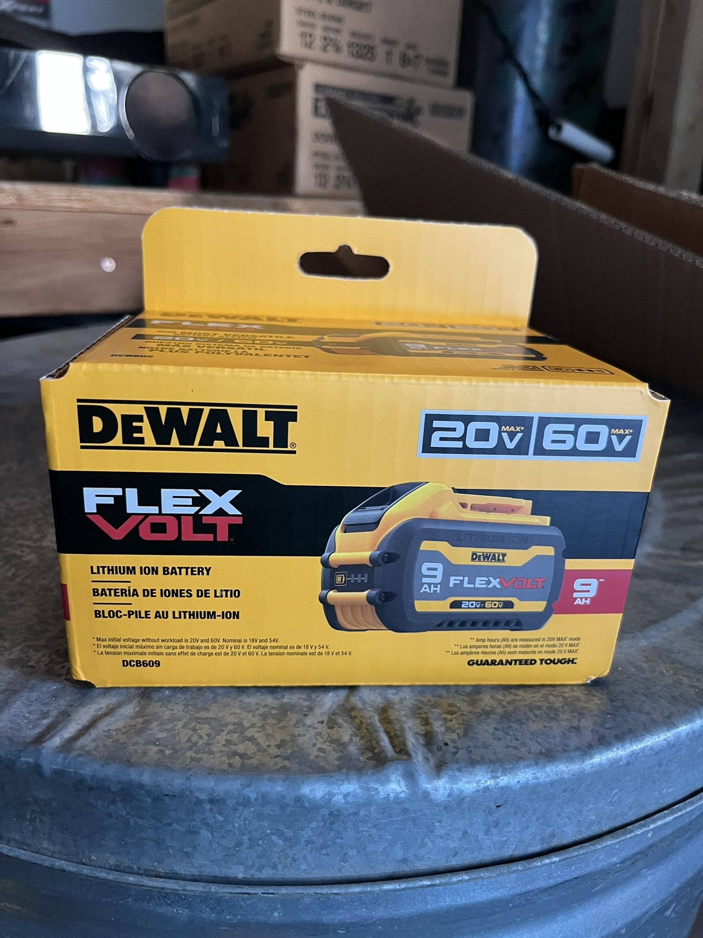 FLEXVOLT 20V/60V MAX Lithium-Ion 9.0Ah Battery