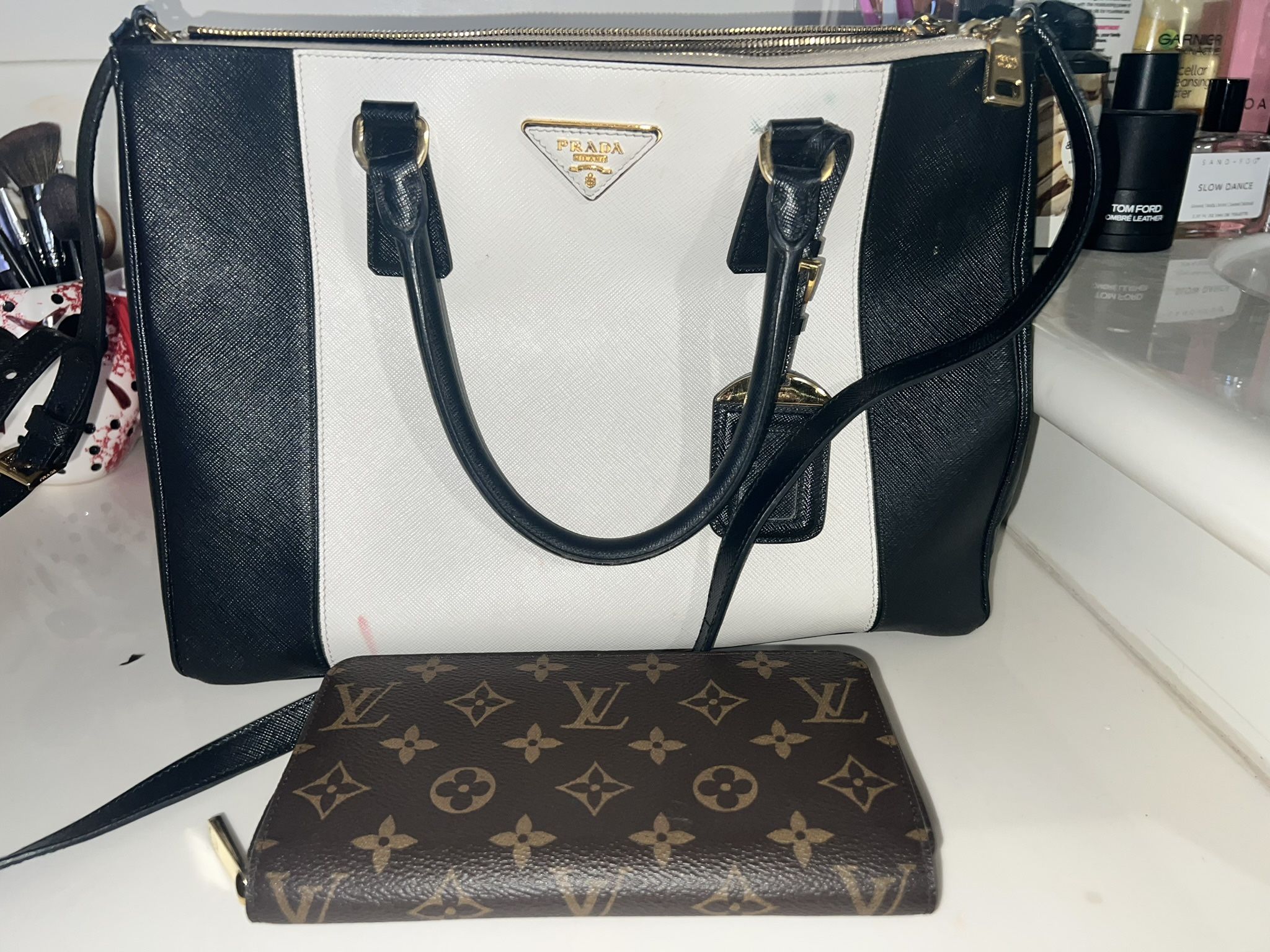 Prada Bag Amd Louis Vuitton wallet