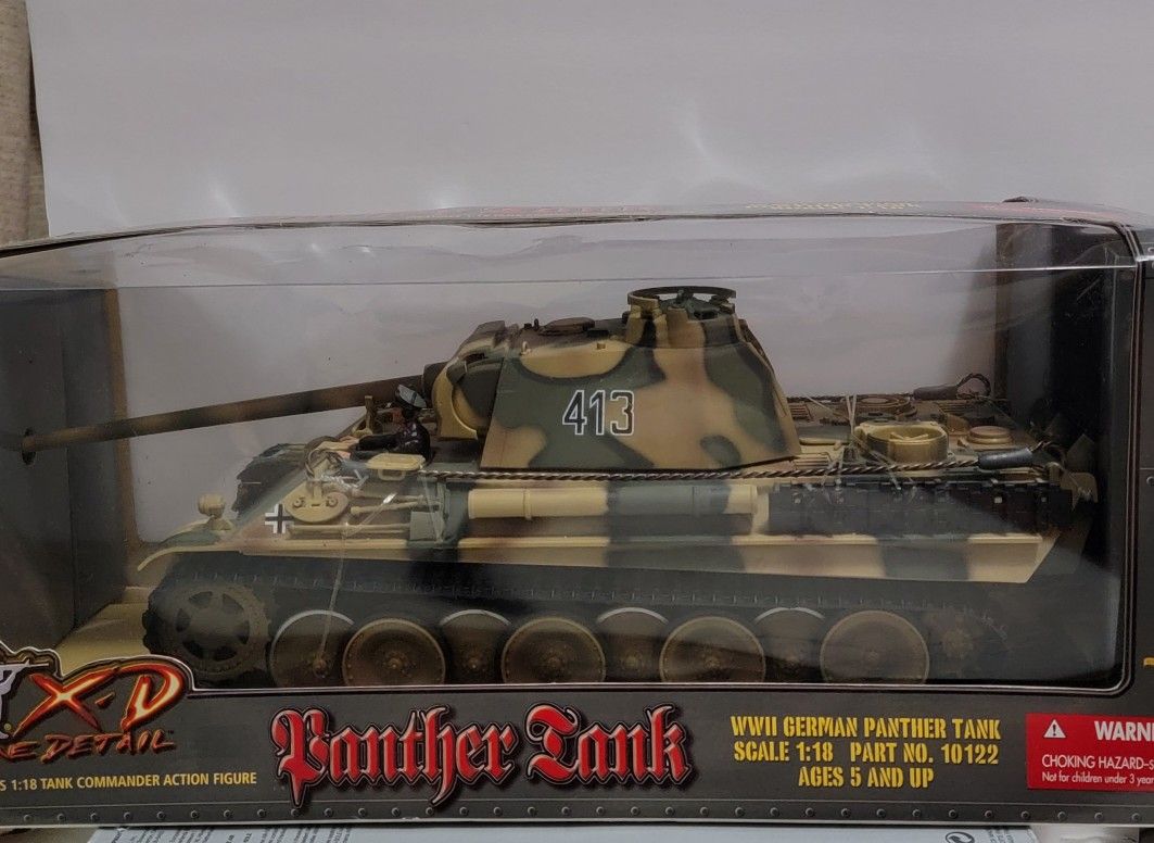 VINTAGE 21st CENTURY TOYS ULTIMATE SOLDIER 1:18 SCALE GERMAN PANTHER TANK $190.00 PICK UP ONLY