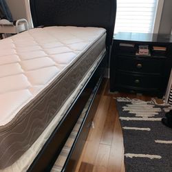Ashley’s Twin Trundle Bed And Nightstand