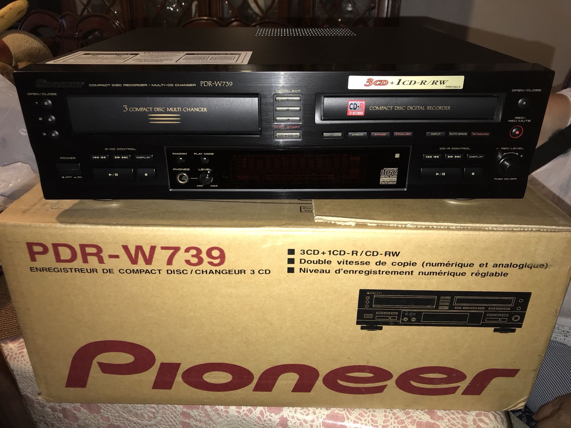 pioneer pdr-w739 cd recorder